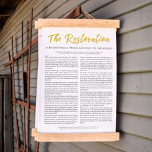 Wood framed CANVAS Proclamations- LDS Restoration, Family, Living Christ