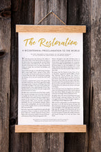 Wood framed CANVAS Proclamations- LDS Restoration, Family, Living Christ