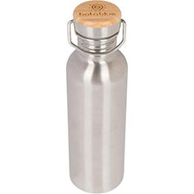 *PERSONALIZED Vacuum bottle w/ custom engraved bamboo top- 20oz