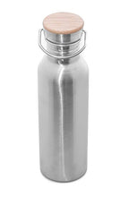 *PERSONALIZED Vacuum bottle w/ custom engraved bamboo top- 20oz