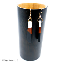 Tao Collection- Elegant wood and acrylic earrings