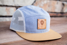 Light 5-Panel Trucker Hat with WL Wood Patch