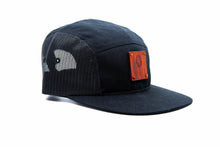 Black 5 Panel Trucker Hat with WL Wood Patch