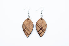 Wooden Earrings: A Symmetry