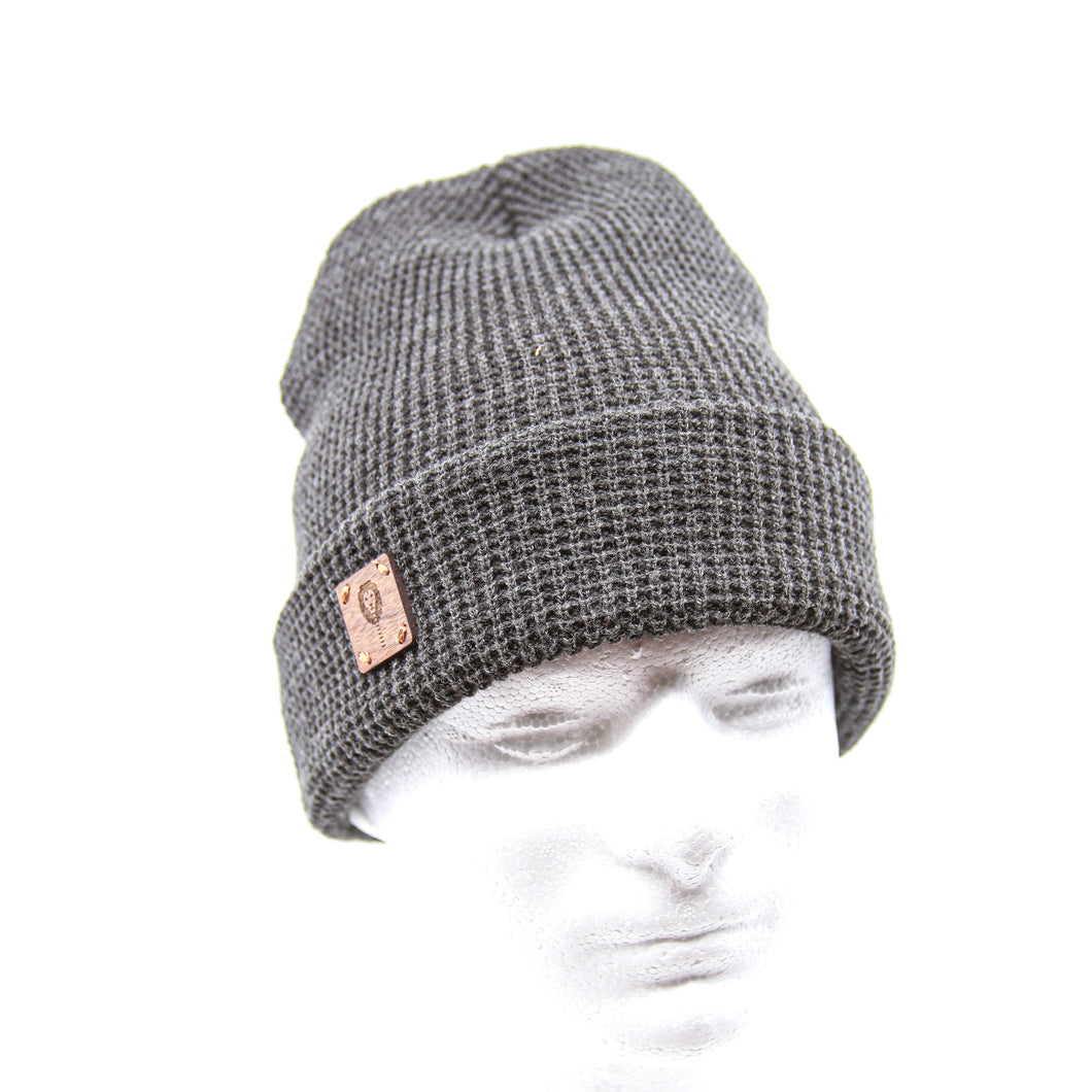 Soft Knit Beanie + WL Wood Patch