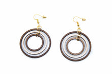 Heliocentric Hoops -Wooden Earrings