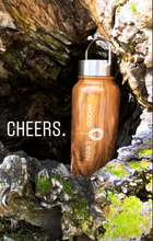 Vacuum bottle: Wood + Stainless steel 30oz